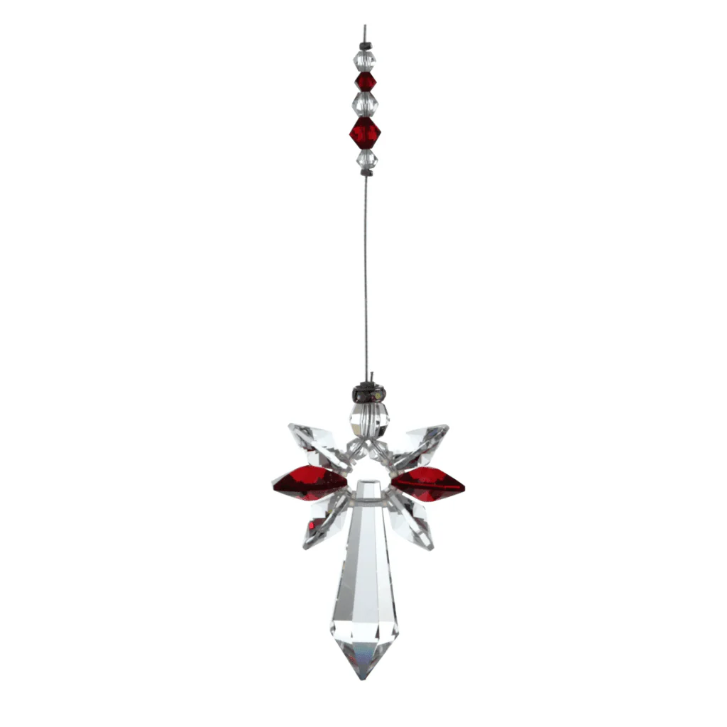 Wild Things Large Garnet Guardian Angel – January Birthstone Gift