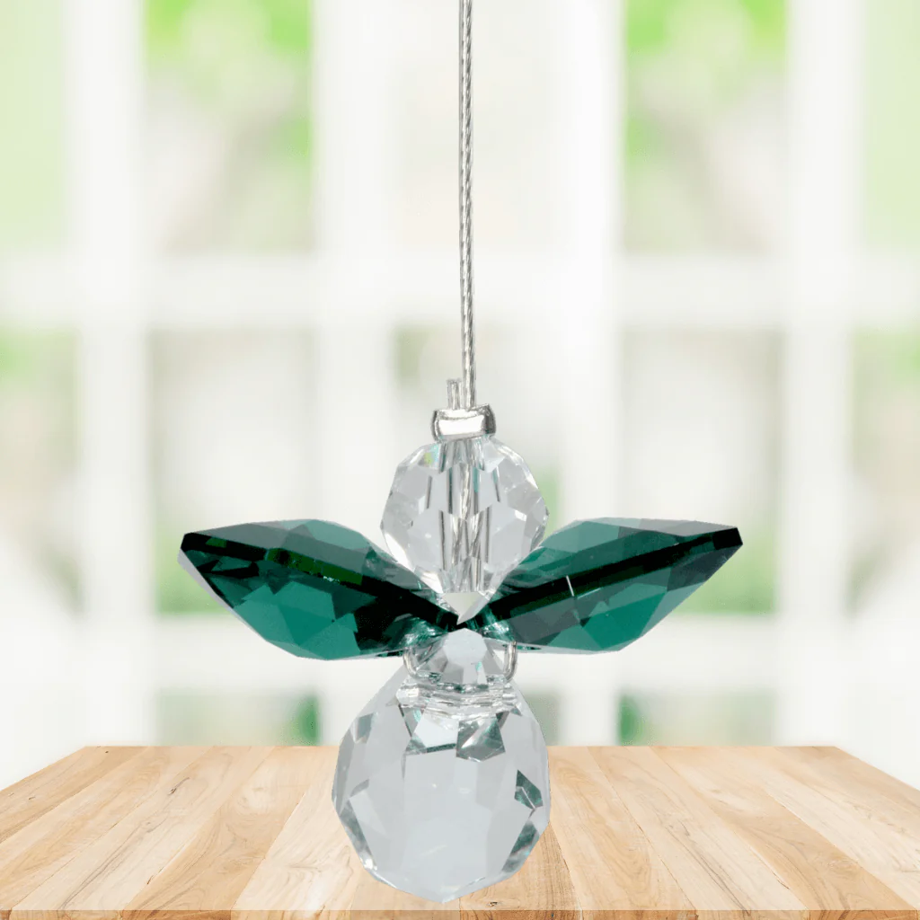Wild Things Small Emerald Guardian Angel ā May Birthstone Gift - Image 2