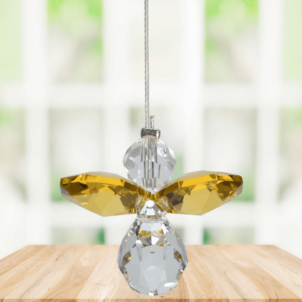 Wild Things Small Topaz Guardian Angel ā November Birthstone Gift - Image 2