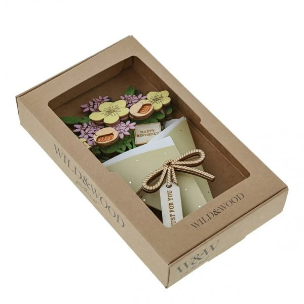 Happy Birthday 3D Flower Figurine Card - Image 7