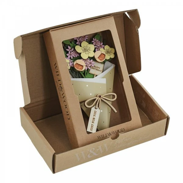 Happy Birthday 3D Flower Figurine Card - Image 9