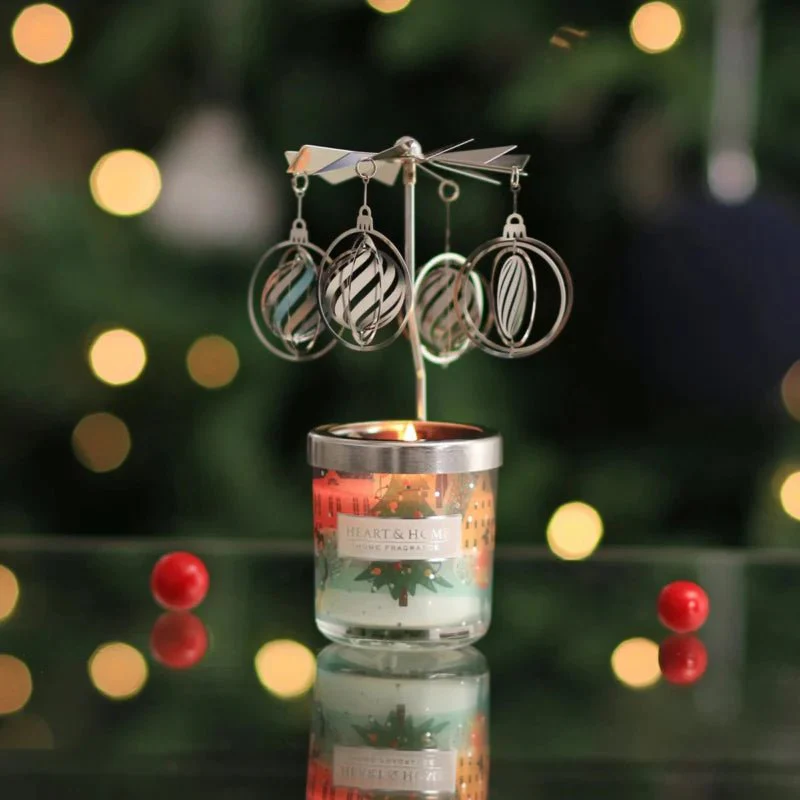 Heart & Home Mini Candle & Carousel – Baubles & Berries - Image 2