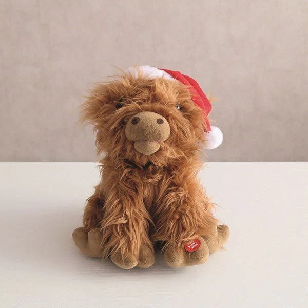 Highland Cow Jingle Bell 30cm β Singing Dancing Plush - Image 2