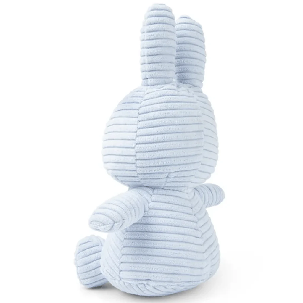 Ice Blue Corduroy Miffy Plush by Bon Ton Toys - Image 3