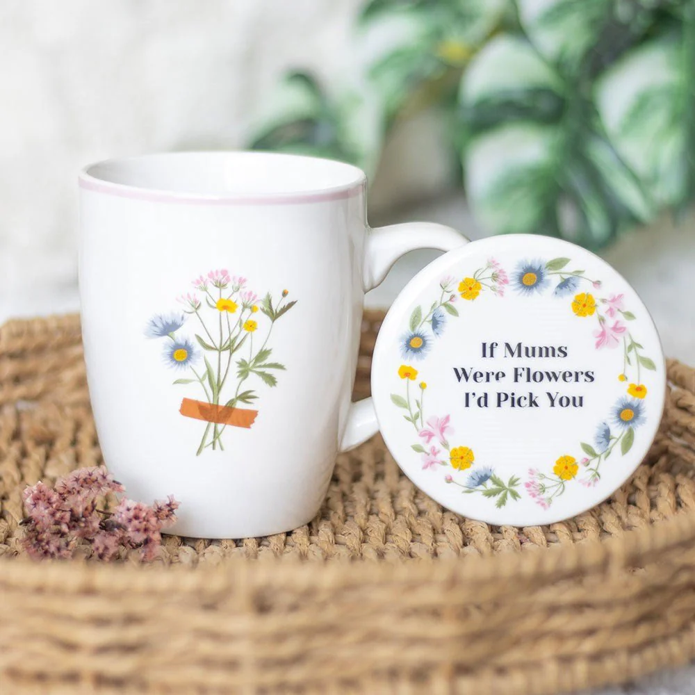 If Mums Were Flowers Floral Mug & Coaster Set - Image 5