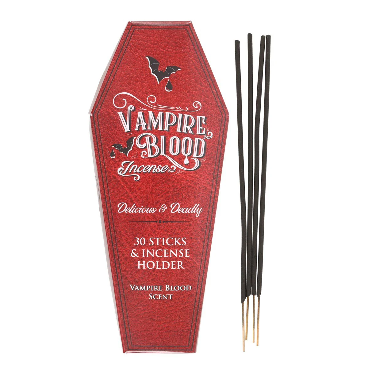 Incense Stick Set - Dragons Blood & Coffin Holder