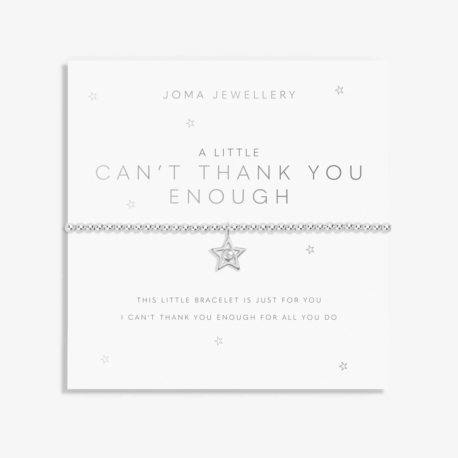 Joma Jewellery - A Little 'Can't Thank You Enough' Bracelet