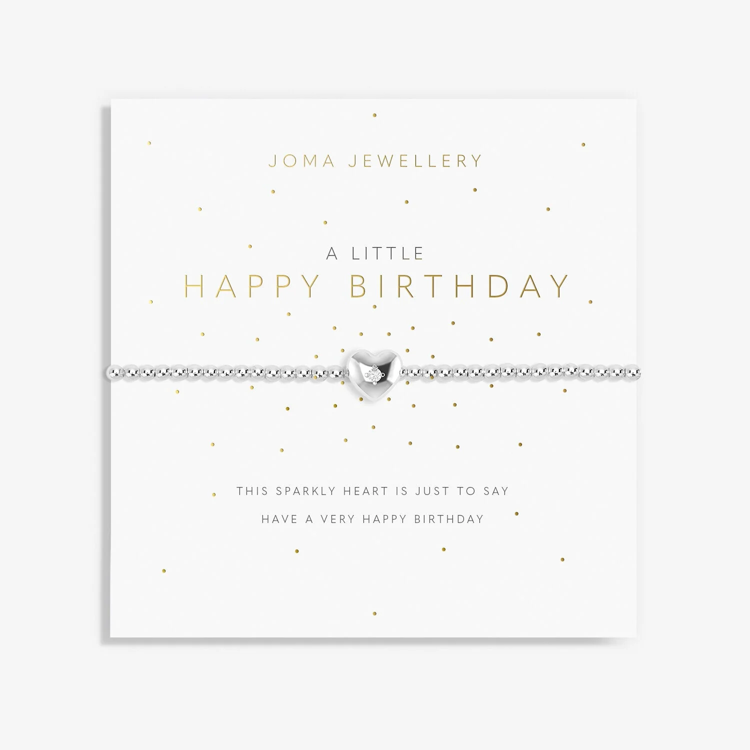 Joma Jewellery - A Little 'Happy Birthday' Crystal Bracelet