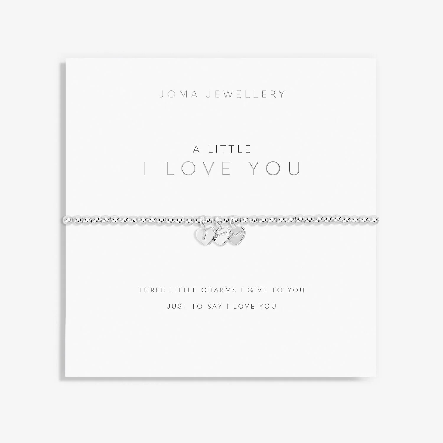 Joma Jewellery - A Little 'I Love You' Bracelet