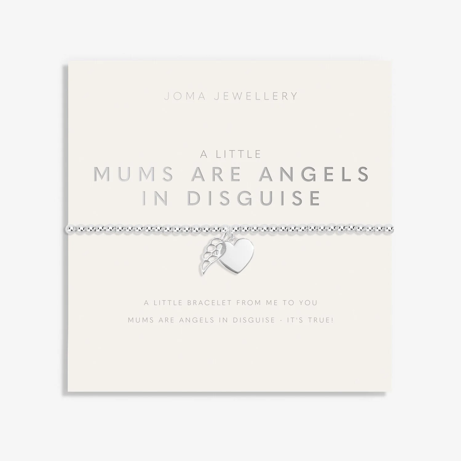 Joma Jewellery - A Little 'Mums Are Angels In Disguise' Bracelet