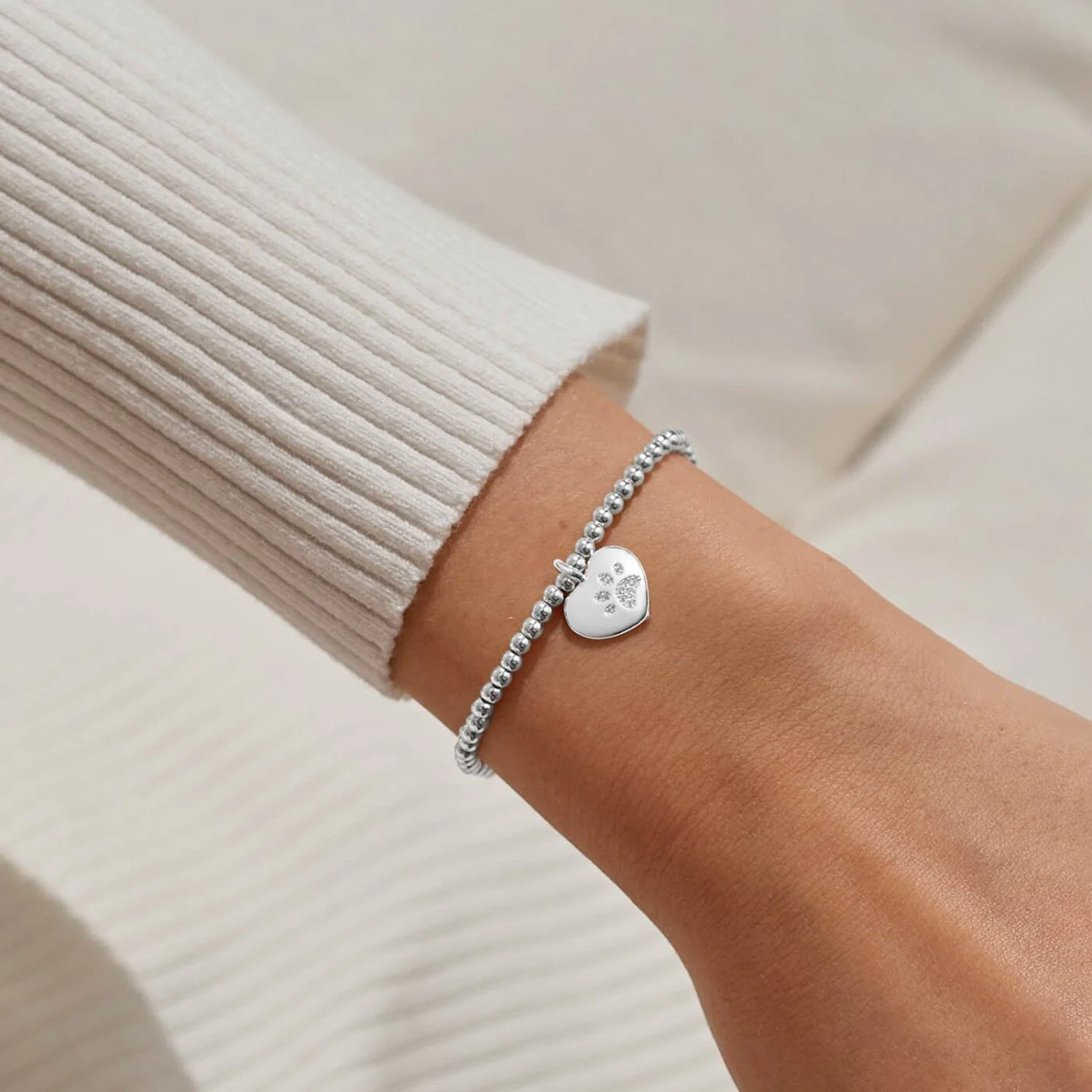 Joma Jewellery - A Little 'Pets Leave Pawprints On Our Hearts' Bracelet - Image 4