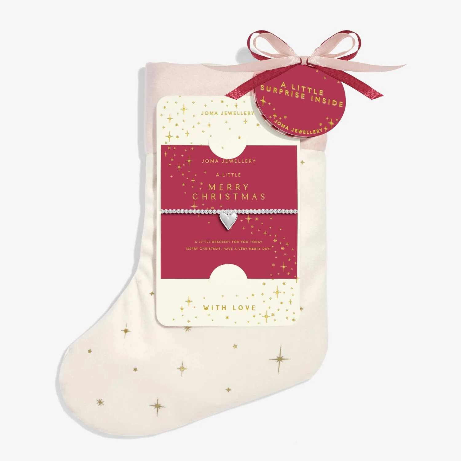Joma Jewellery - Adults' Stocking A Little 'Merry Christmas' Bracelet Gift Set