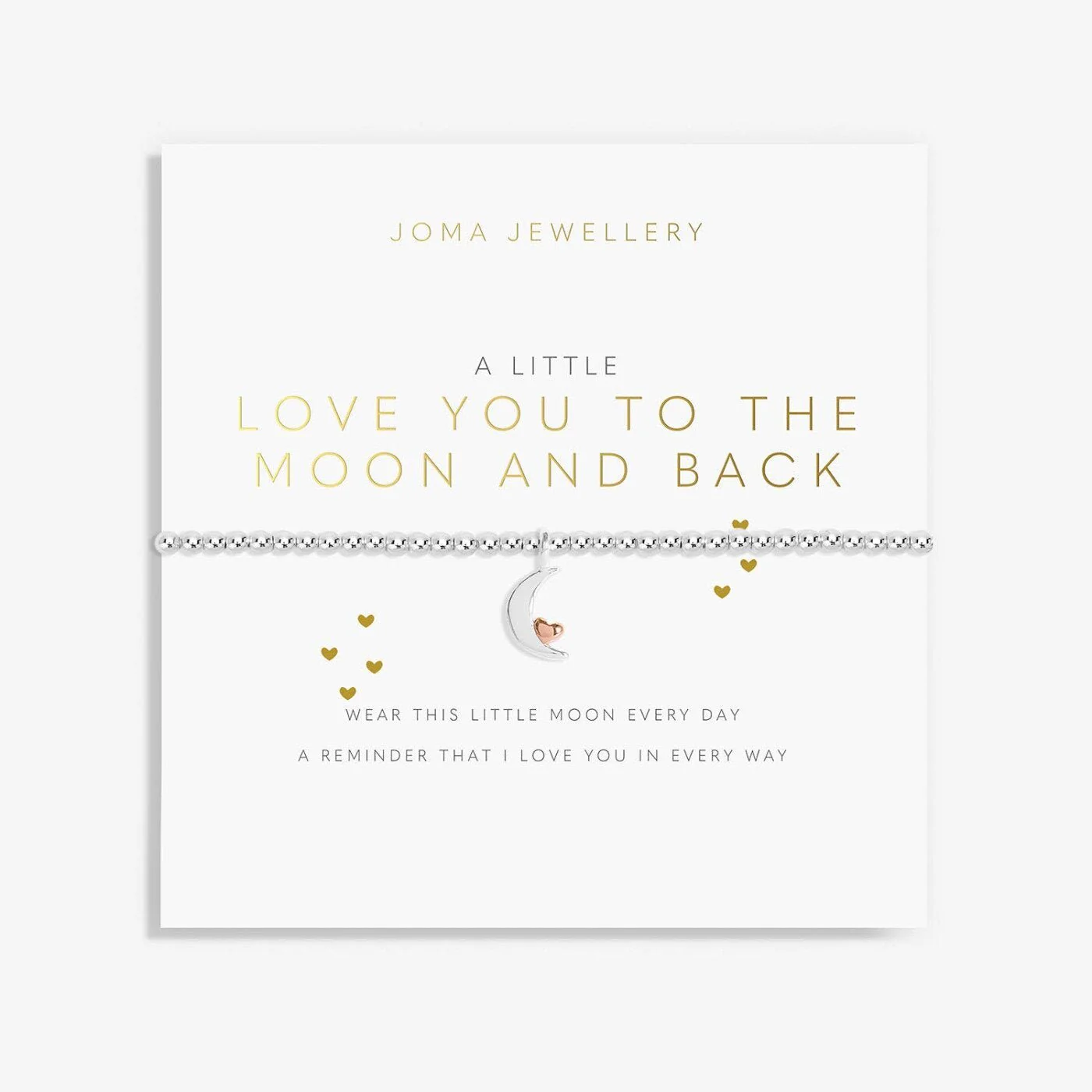 Joma Jewellery - A Little 'Love You To The Moon And Back' Bracelet