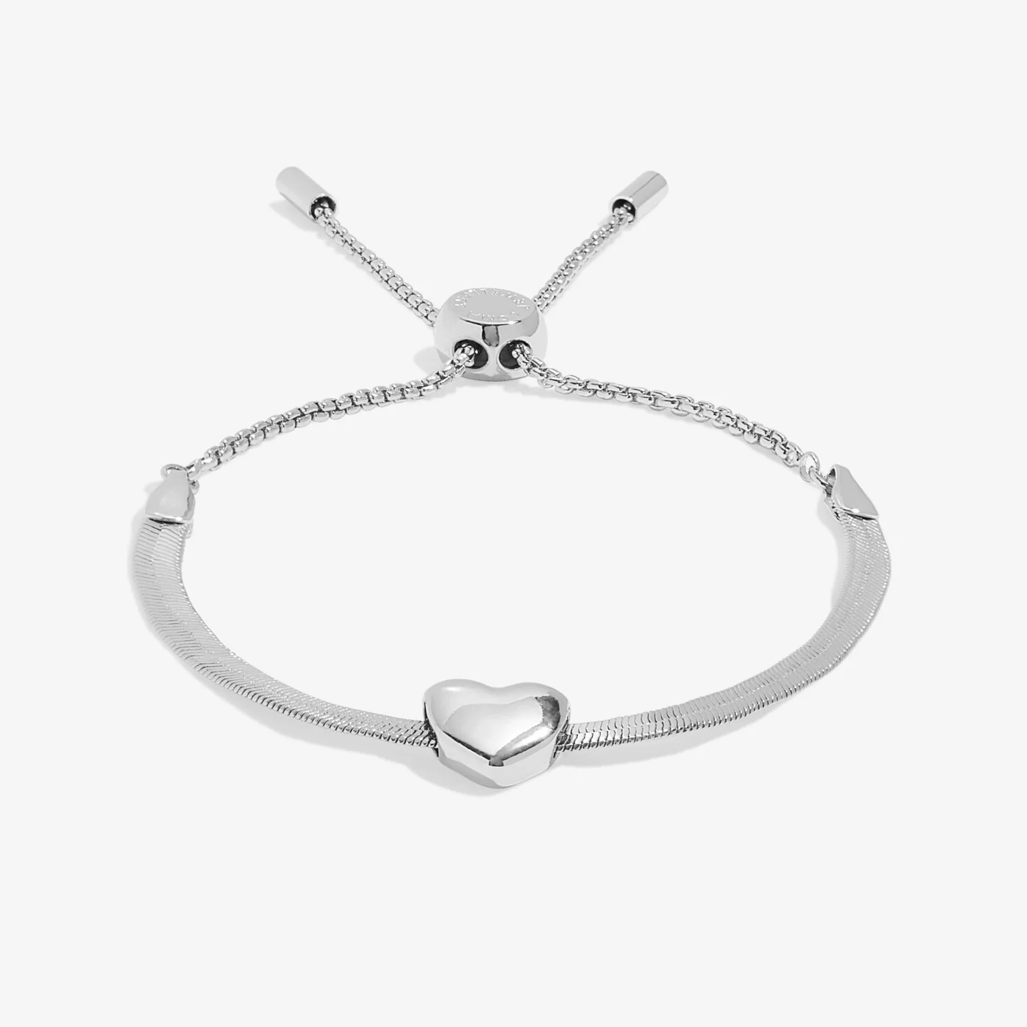 Joma Jewellery - Bracelet Bar Heart Snake Chain Bracelet - Image 2