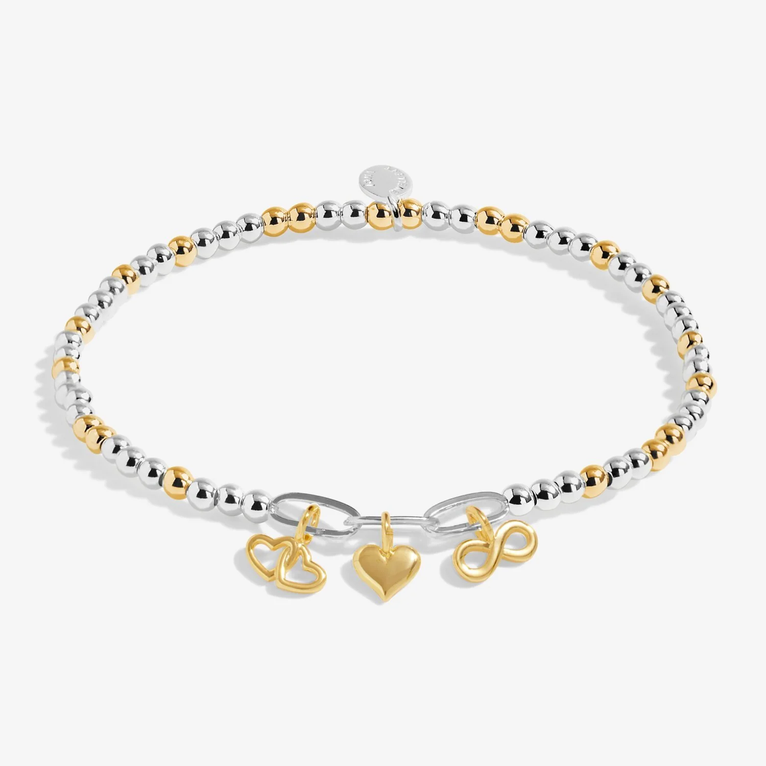 Joma Jewellery - Bracelet Bar Infinity Heart Charms Bracelet