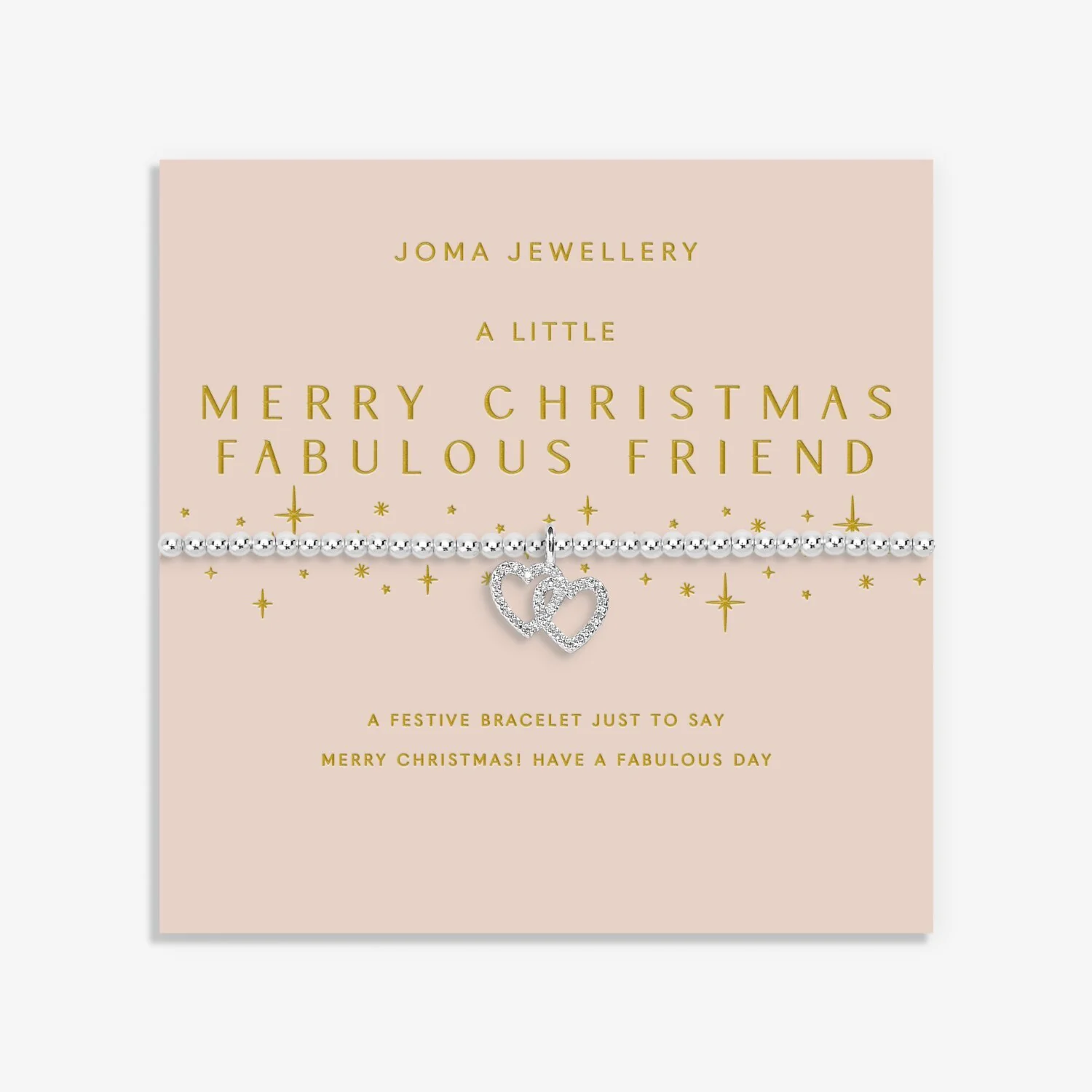 Joma Jewellery - Christmas A Little 'Merry Christmas Fabulous Friend' Bracelet