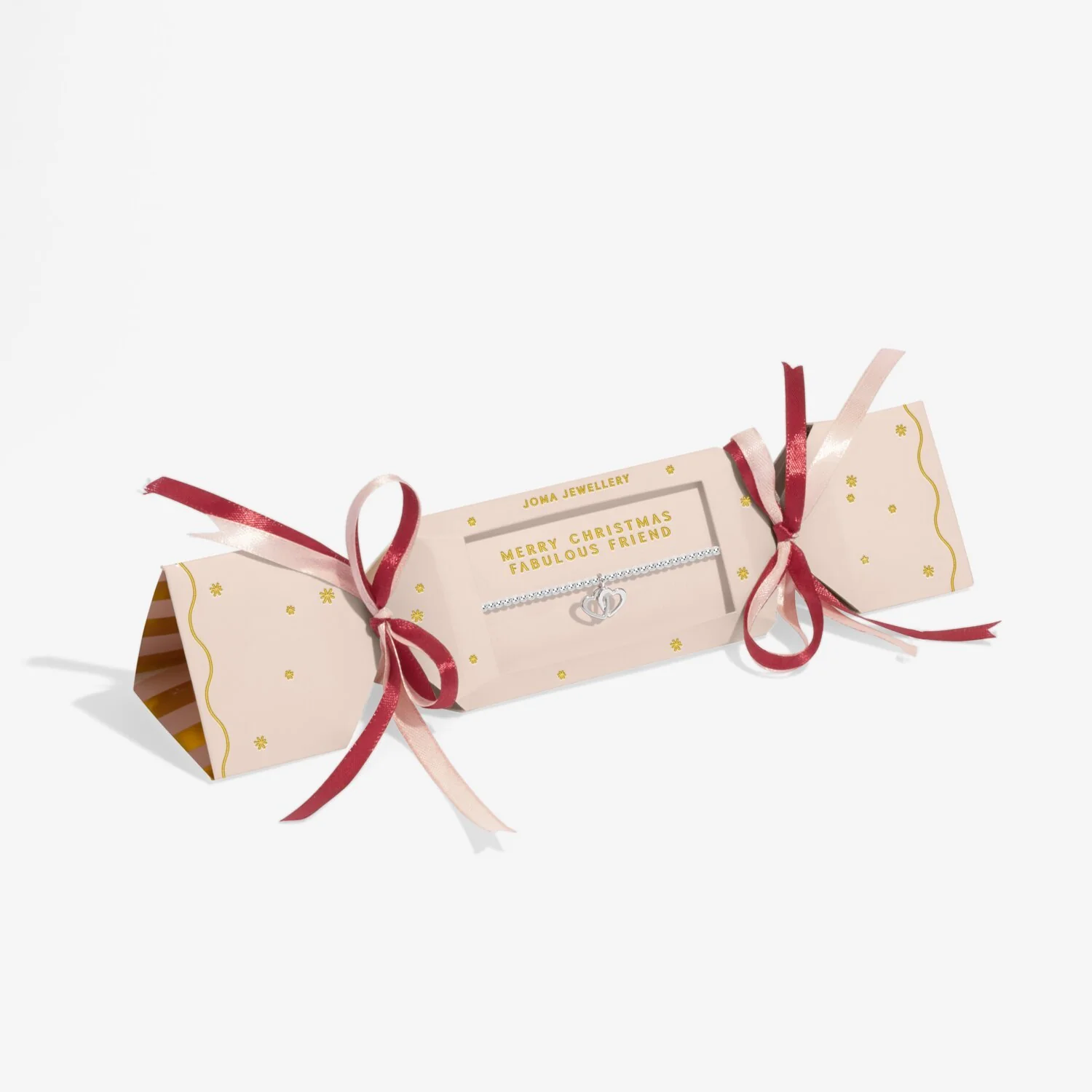 Joma Jewellery - Christmas Cracker 'Merry Christmas Fabulous Friend' Bracelet