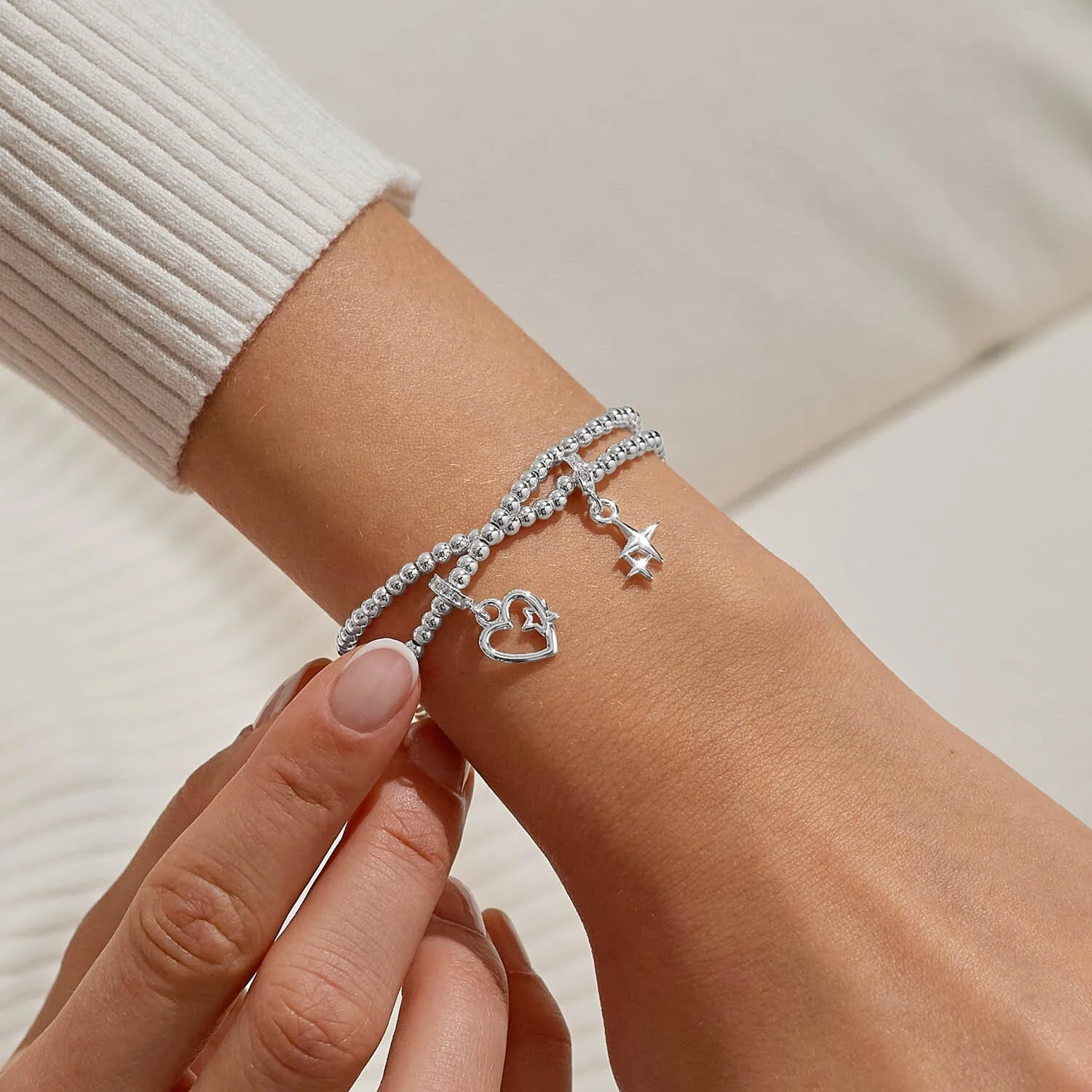 Joma Jewellery - 'Christmas Wishes' Linked Infinity Bracelets - Image 4