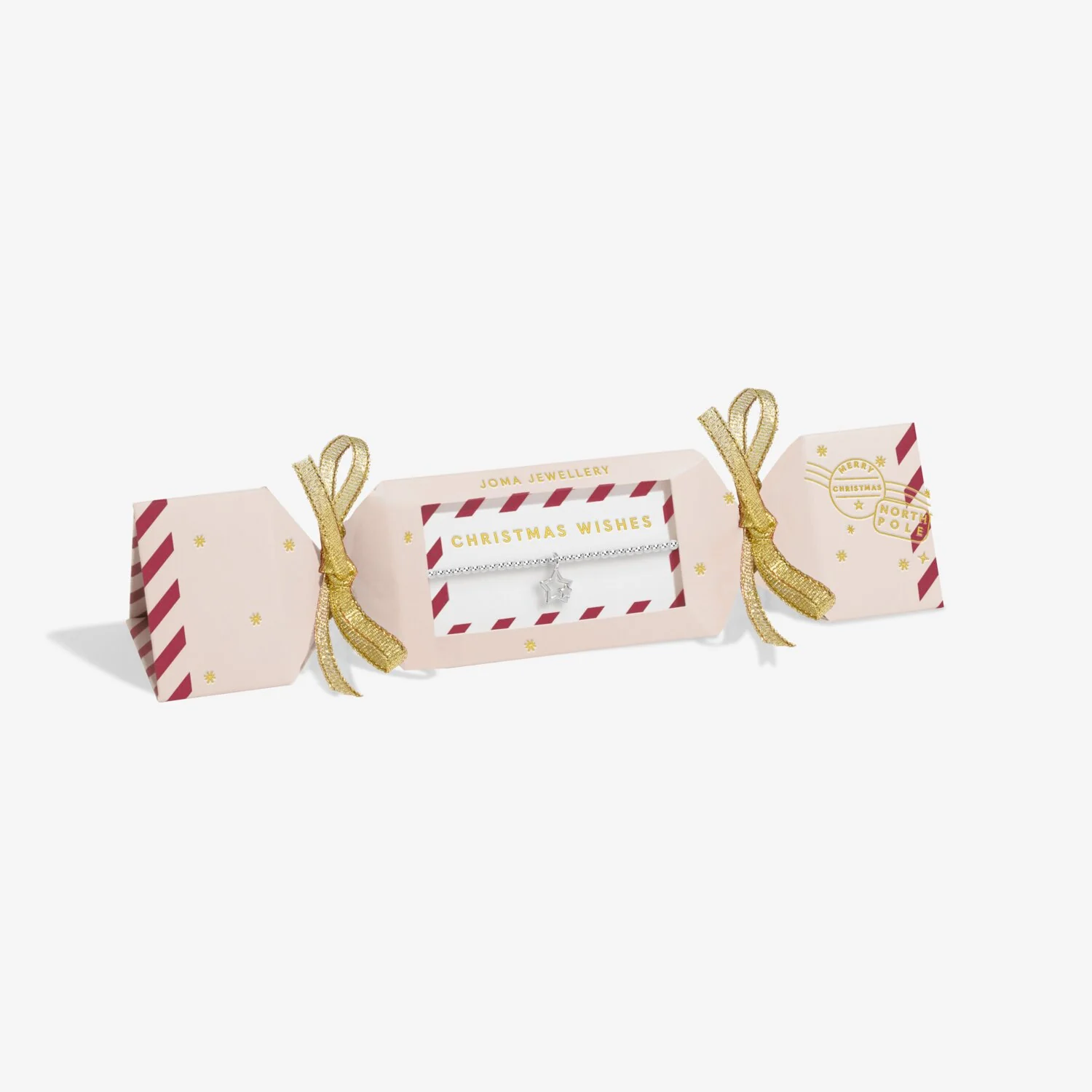 Joma Jewellery - Kids' Christmas Cracker 'Christmas Wishes' Bracelet