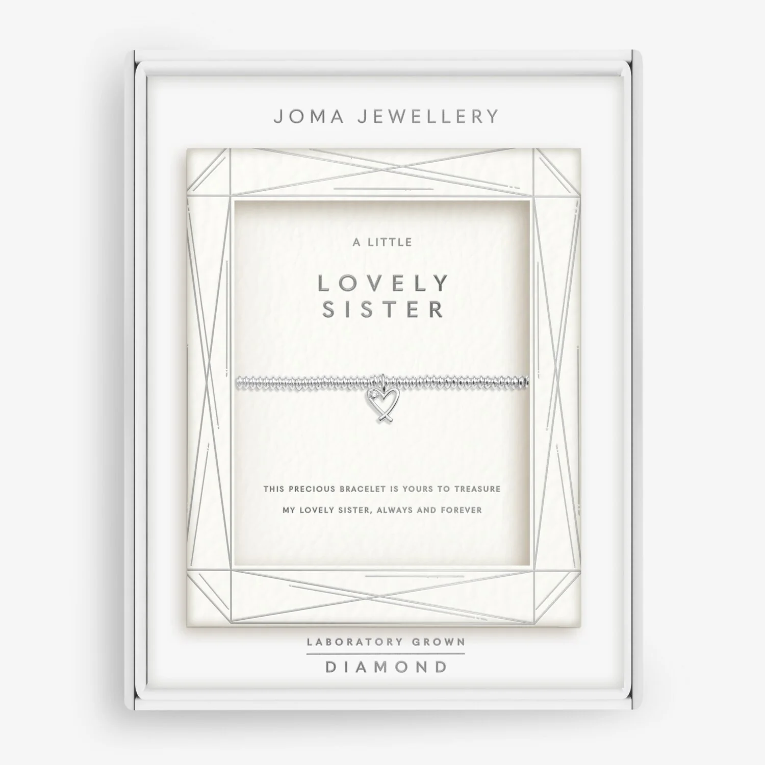 Joma Jewellery - Laboratory Grown Diamond A Little 'Lovely Sister' Bracelet