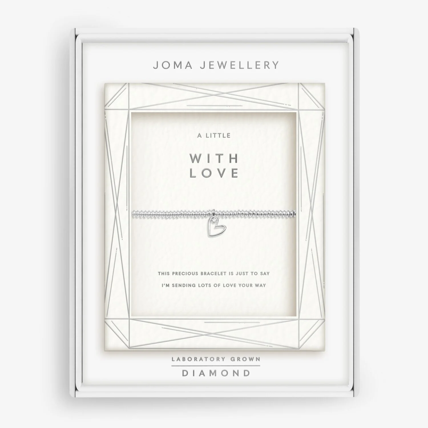Joma Jewellery - Laboratory Grown Diamond A Little 'With Love' Bracelet