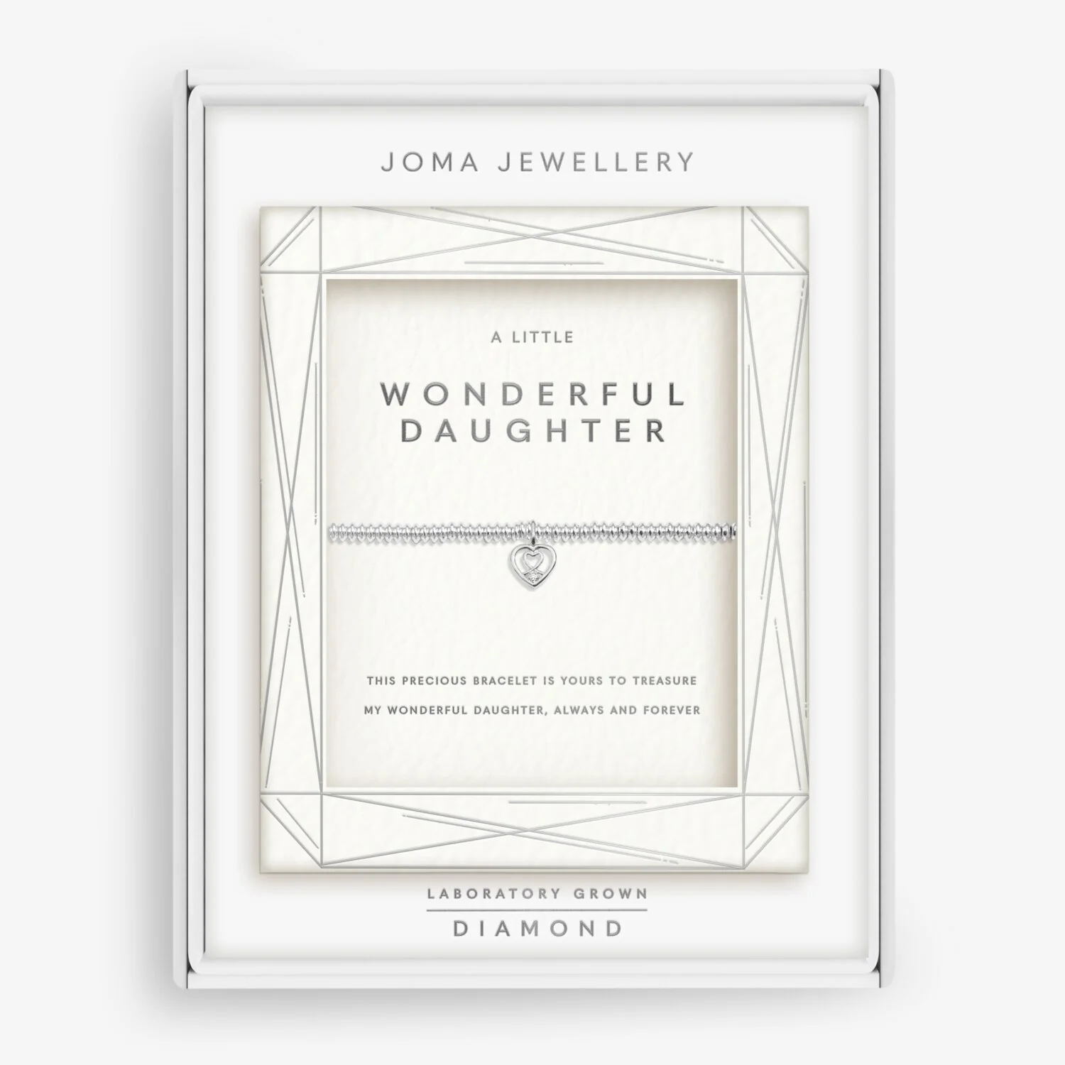 Joma Jewellery - Laboratory Grown Diamond A Little 'Wonderful Daughter' Bracelet