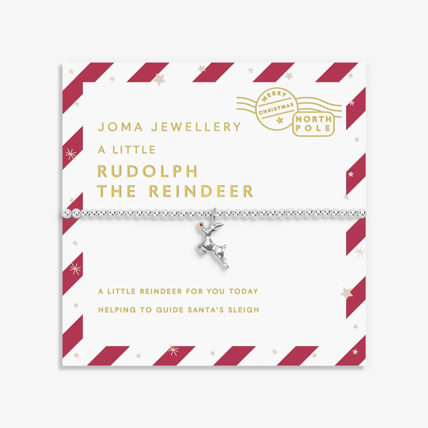 Joma Jewellery - Love From Santa 'Rudolph The Reindeer' Bracelet