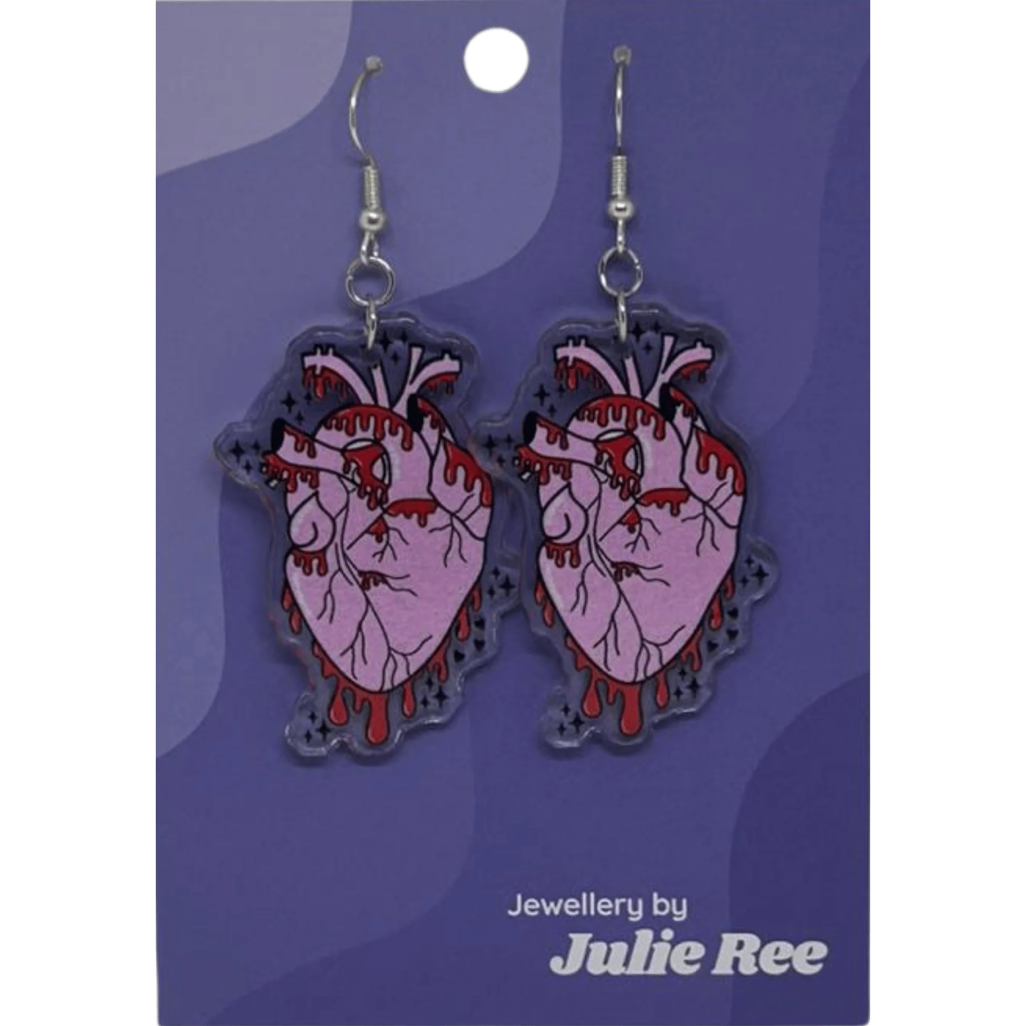 Julie Ree Earrings - Anatomic Heart