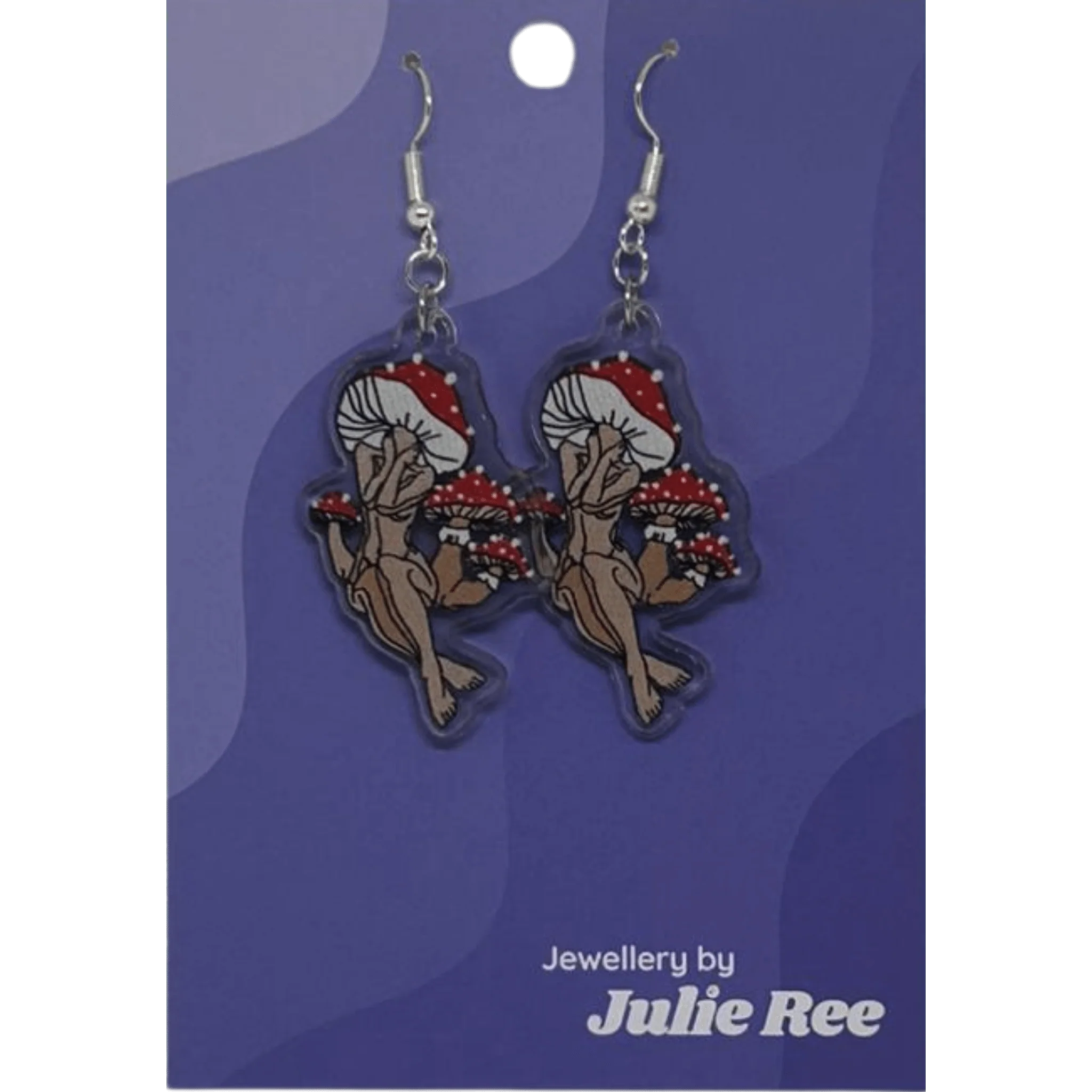 Julie Ree Earrings - Mushroom Lady