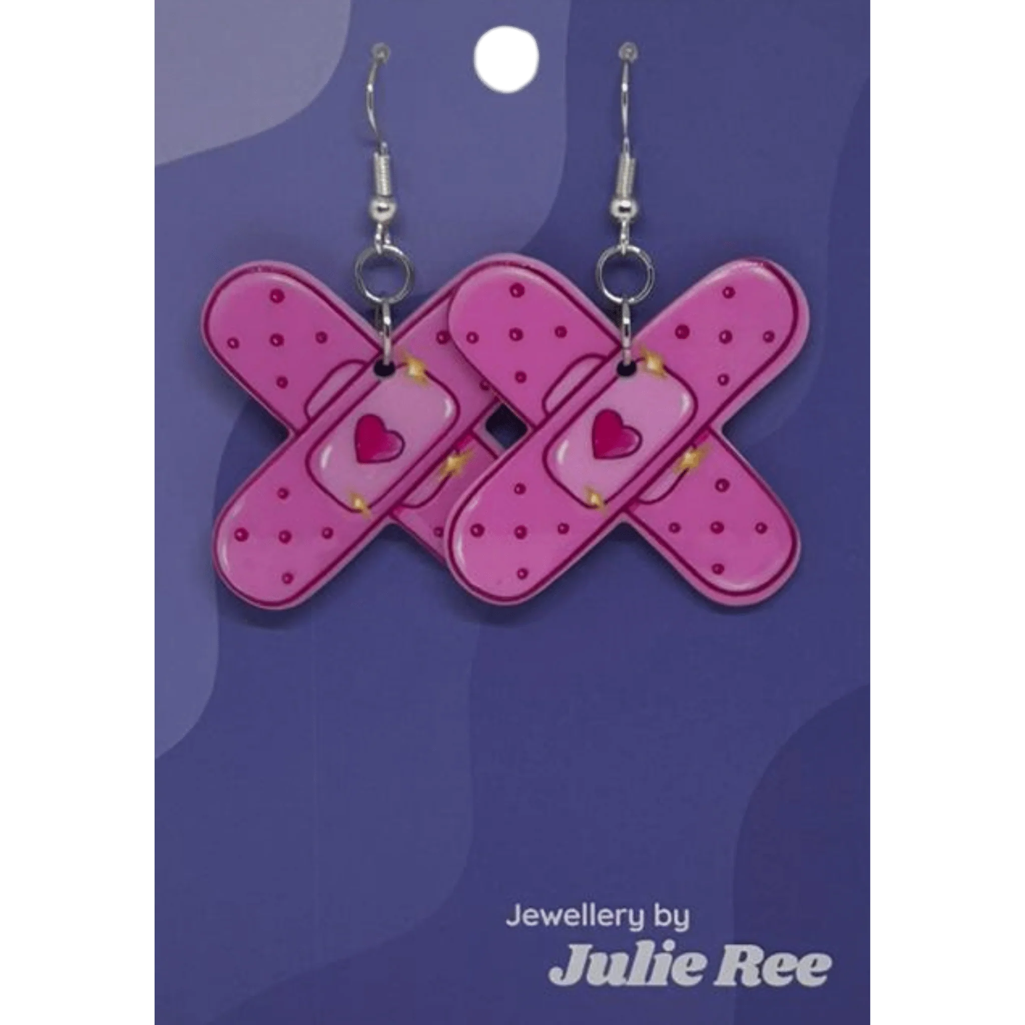 Julie Ree Earrings - Pink Plasters