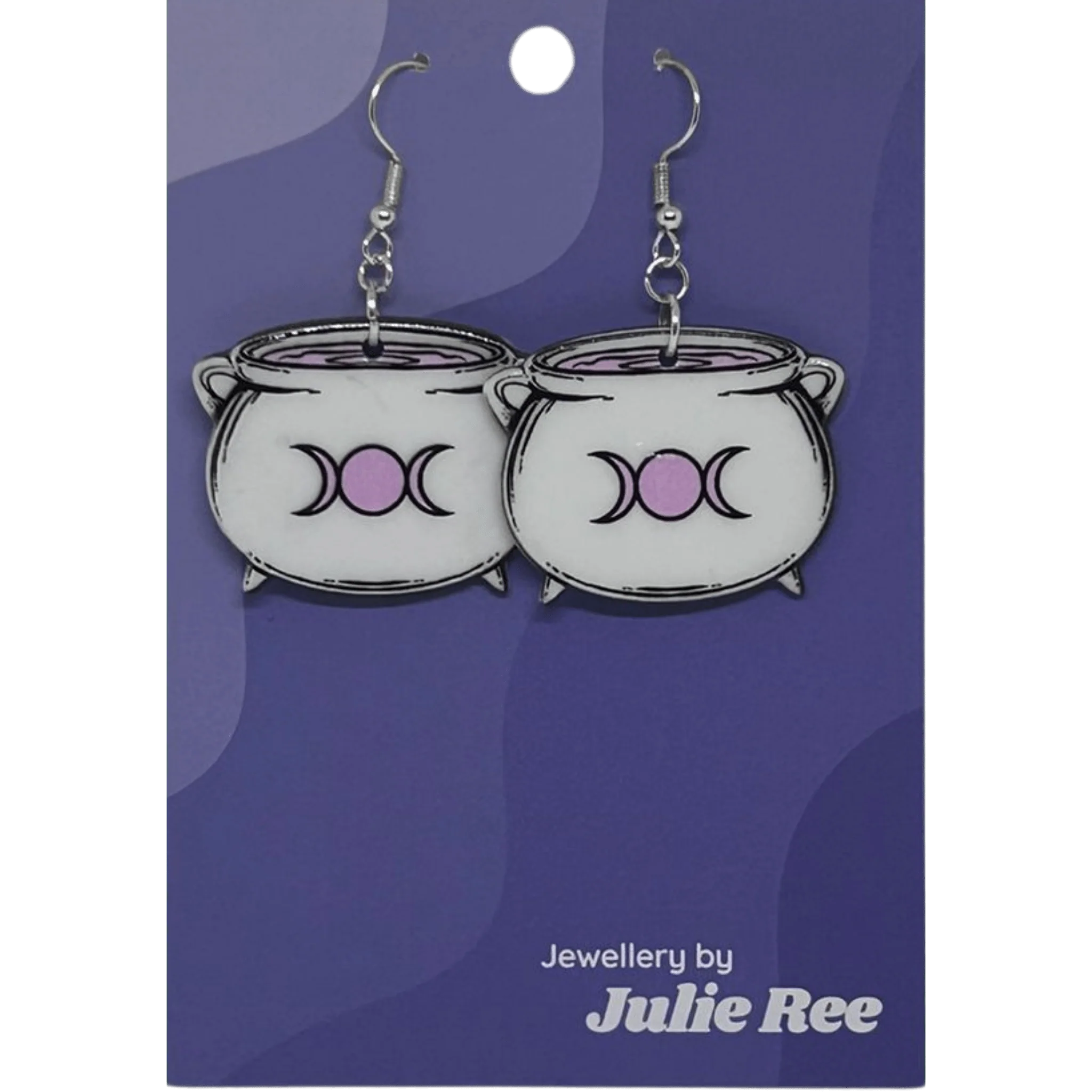 Julie Ree Earrings - White Cauldron