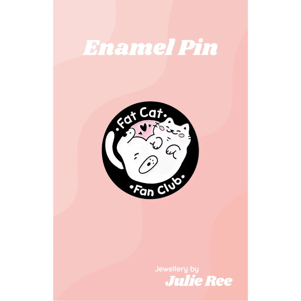 Julie Ree Enamel Pin - Fat Cat Fan Club