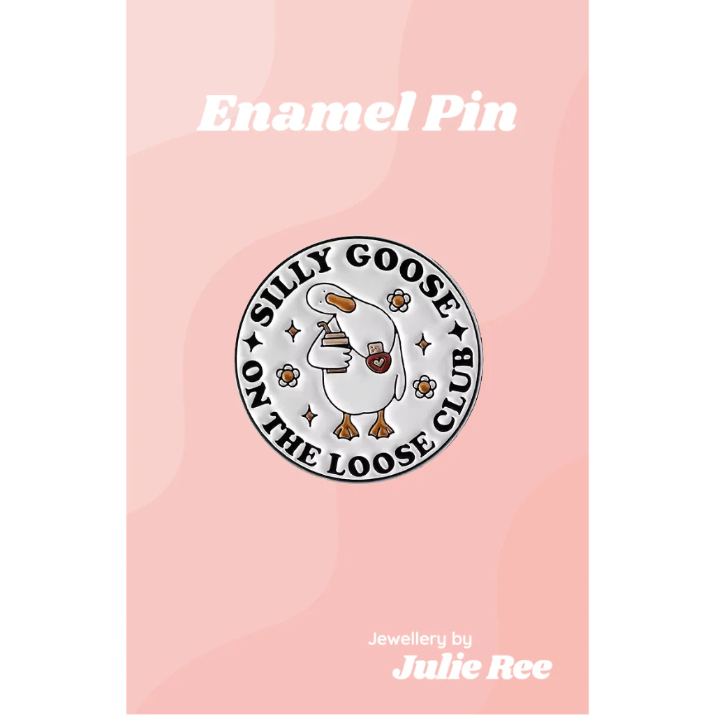 Julie Ree Enamel Pin - Goose On The Loose
