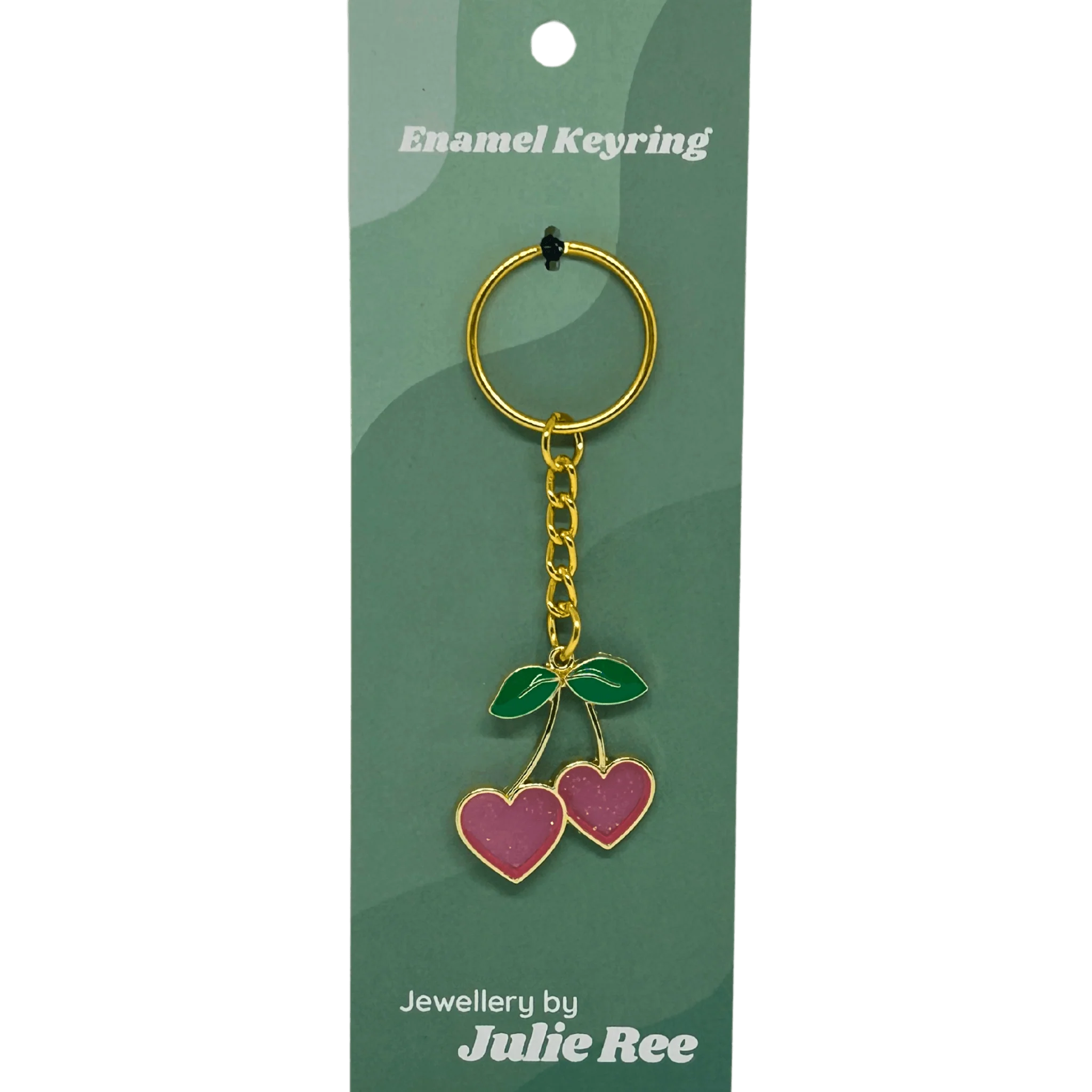 Heart Cherry Keyring – Jewellery By Julie Ree