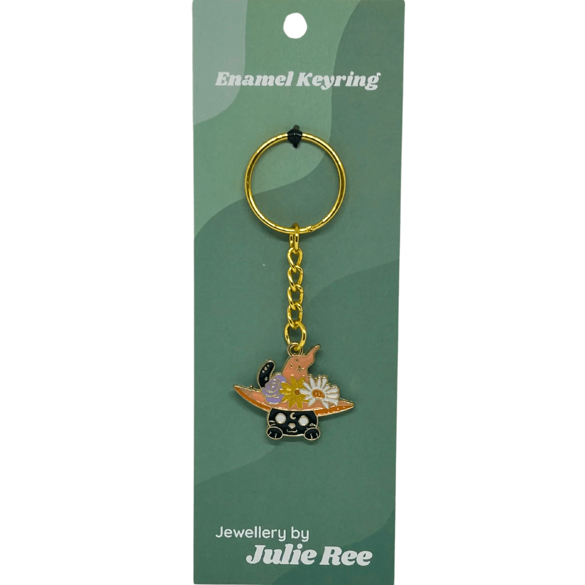 Witch Hat Cat Keyring – Jewellery By Julie Ree