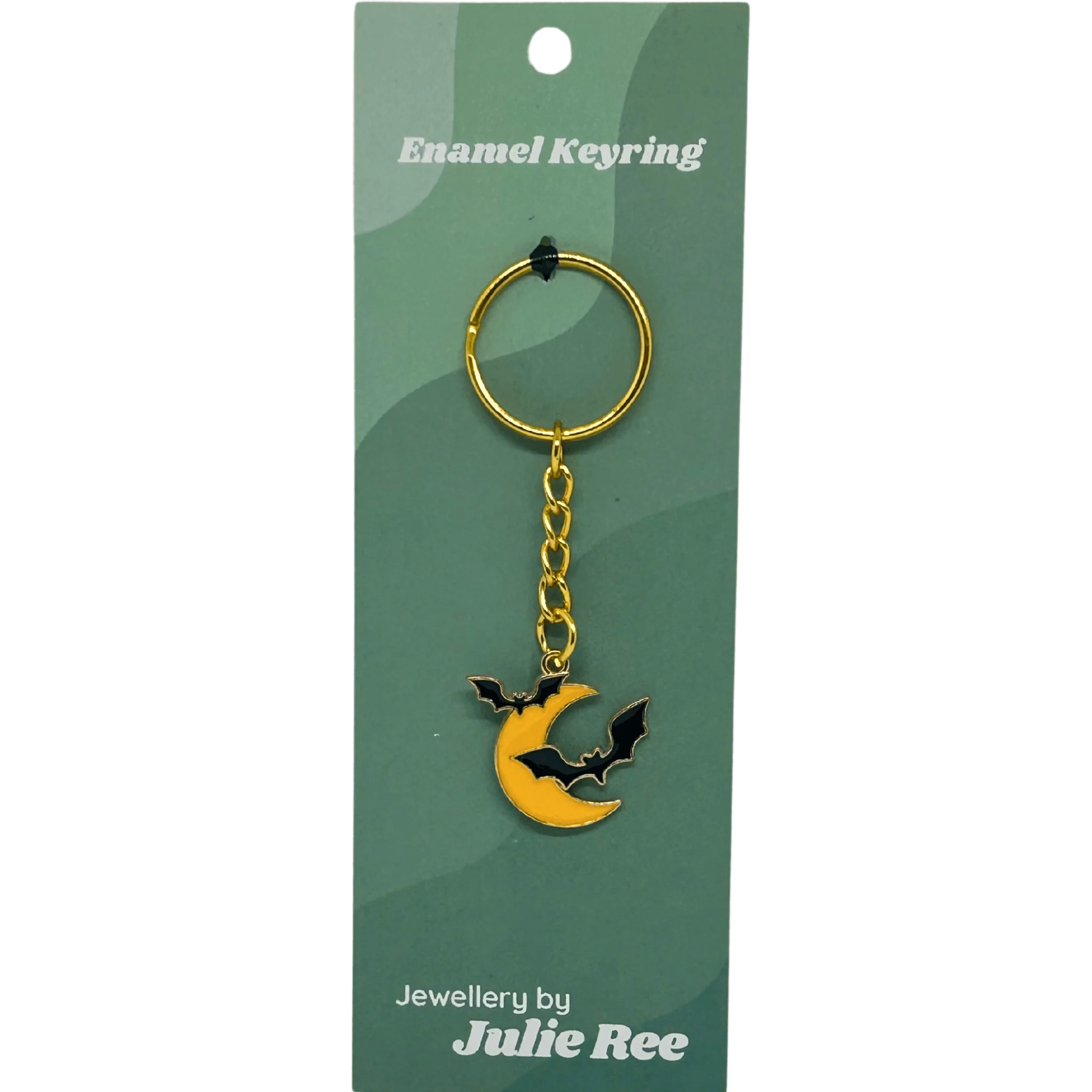 Moon & Bats Keyring โ Jewellery By Julie Ree