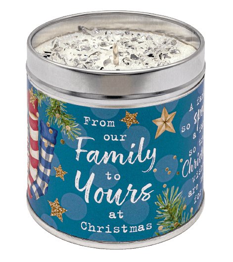 Just Because Festive Candles - From Our Family To Yours