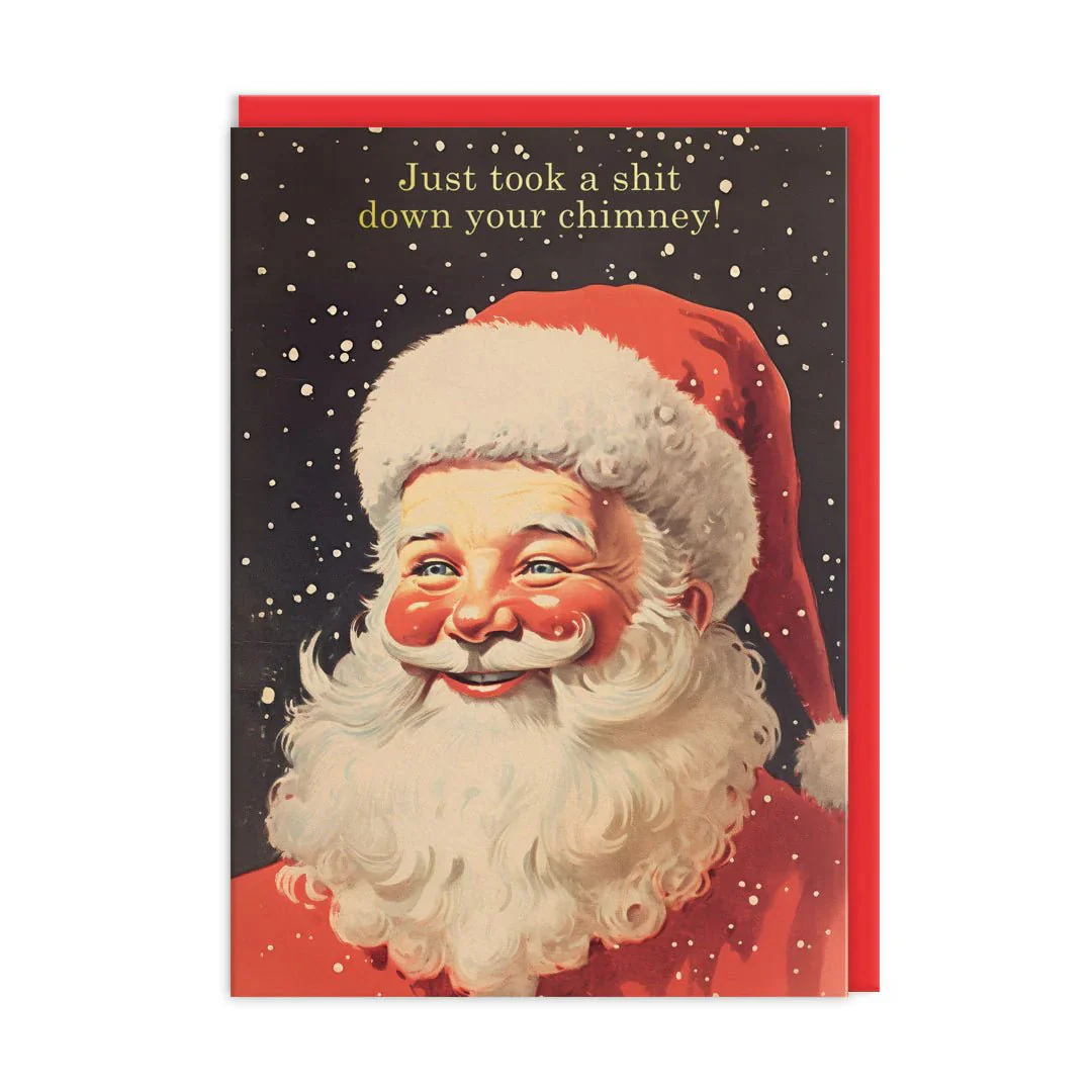 Just Took a Shit Christmas Card