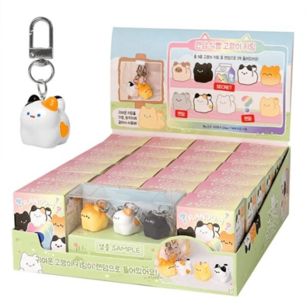 Kawaii Bread Cat Keychain Mystery Blind Box