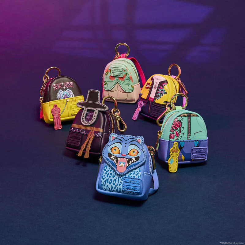 Loungefly K-Pop Demon Hunters Cosplay Mystery Mini Backpack Keychain Charm - Image 8