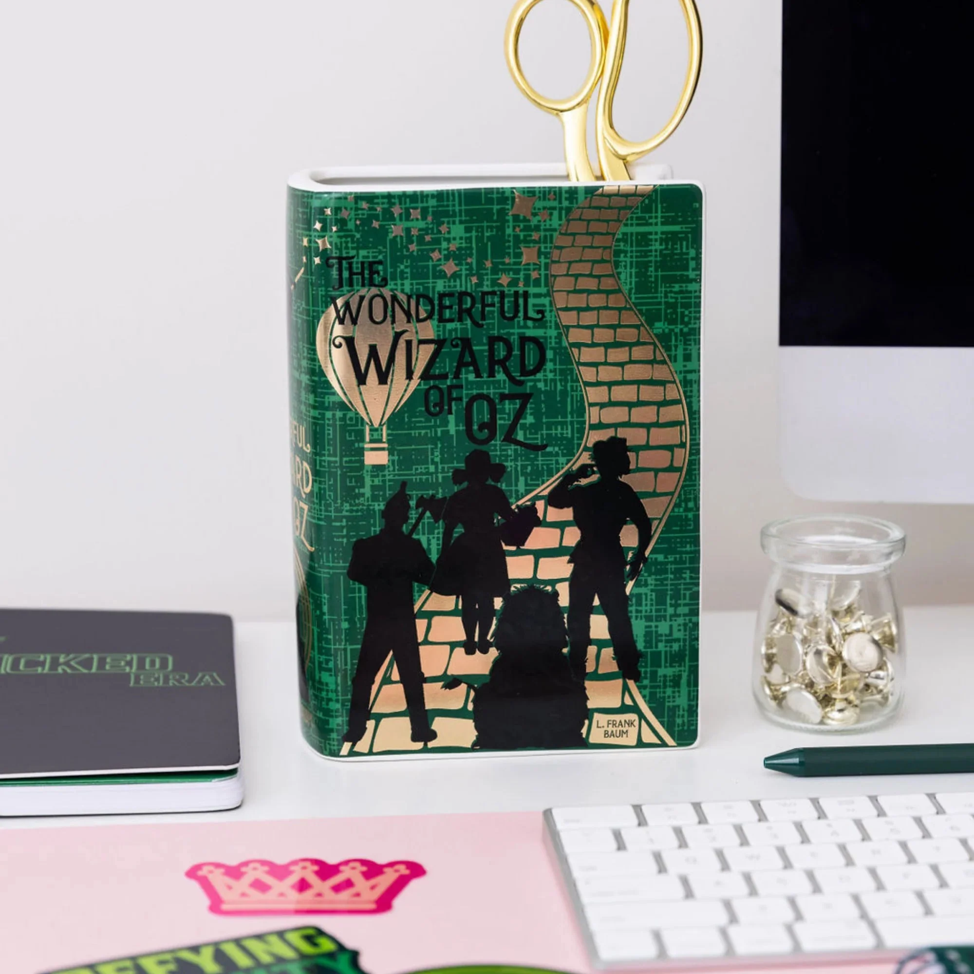 Wizard of Oz Ceramic Book Vase β Yellow Brick Road Vase - Image 3
