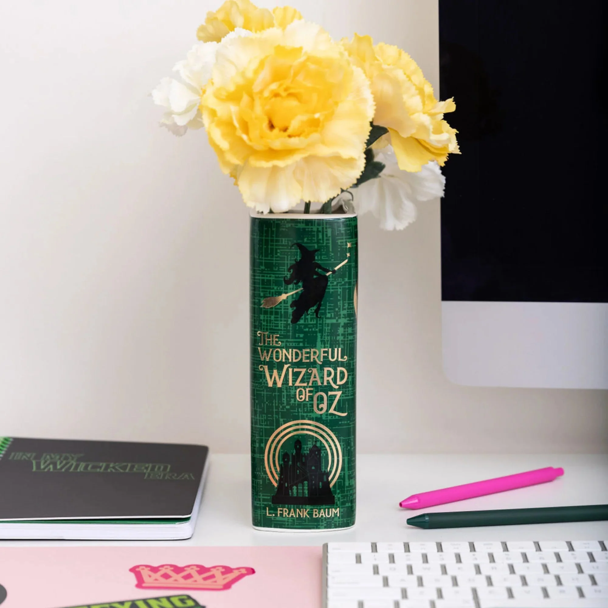 Wizard of Oz Ceramic Book Vase β Yellow Brick Road Vase - Image 5