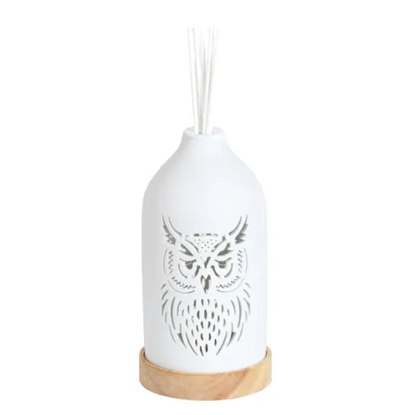 LED Ceramic Owl Reed Diffuser - Image 2