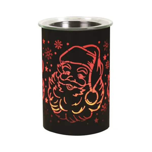 LED Colour-Cycle Wax Melt Burner β Black Santa 12cm - Image 5