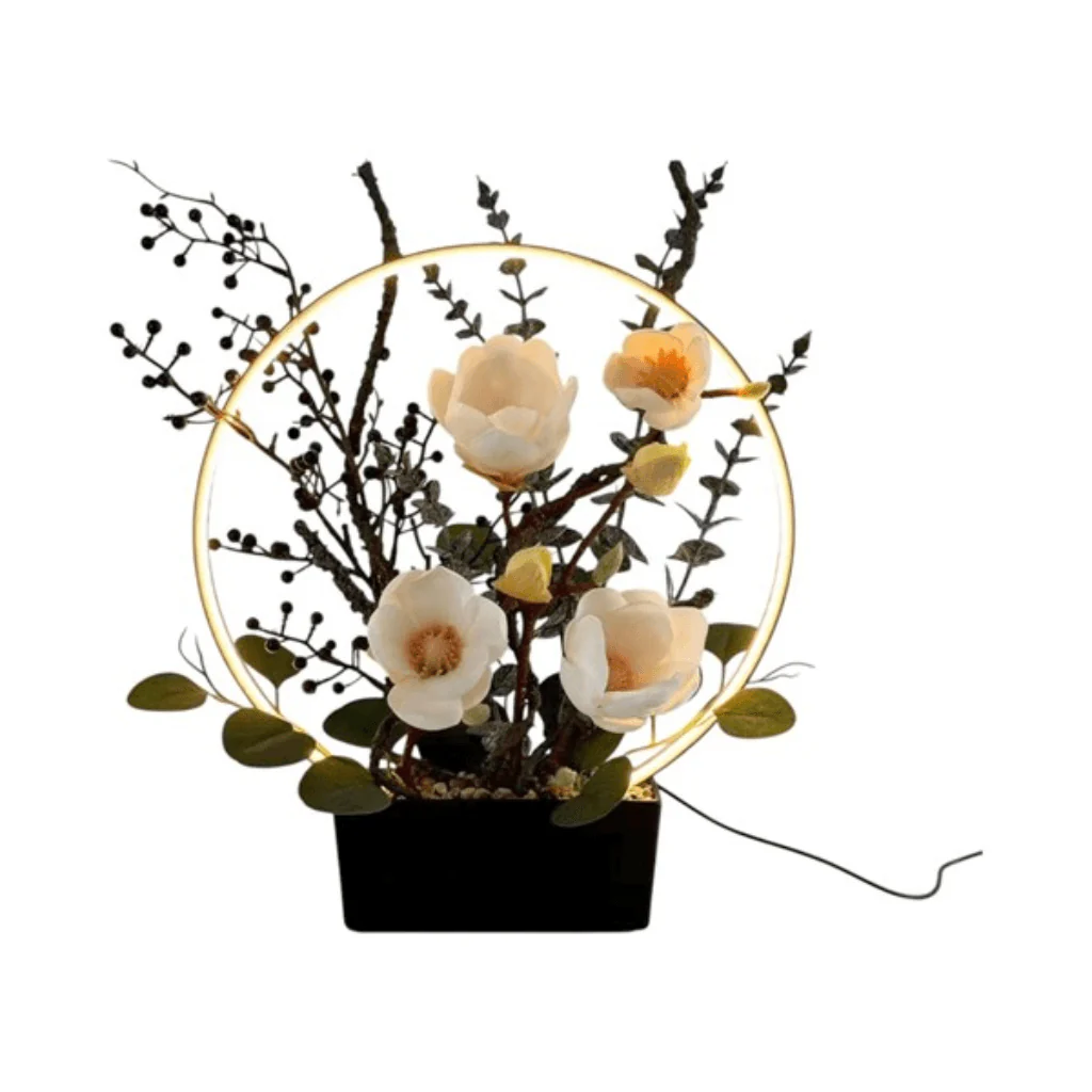 LED Floral Halo Lamp