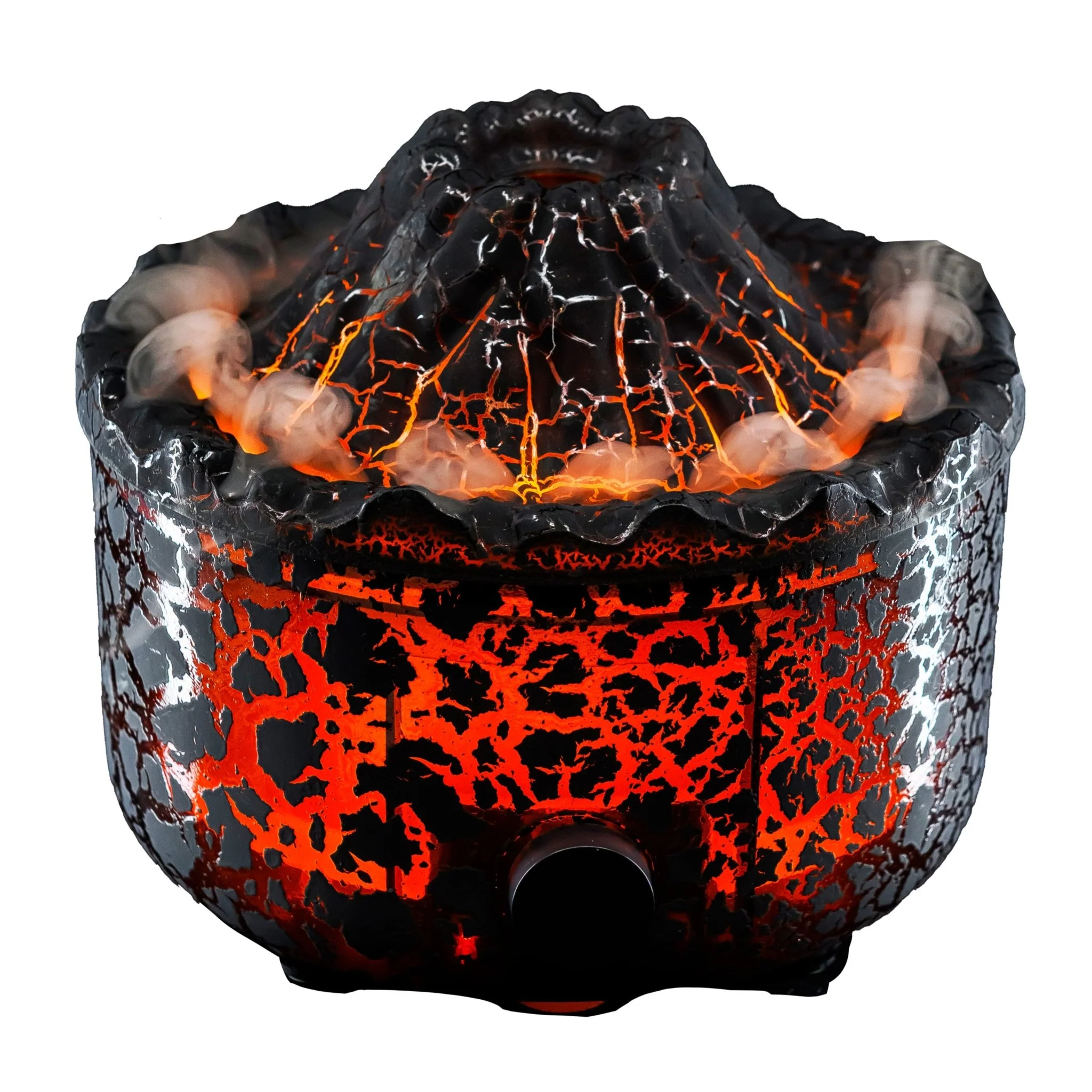 LED Ultrasonic Diffuser - Black Crackle Pacaya Volcano