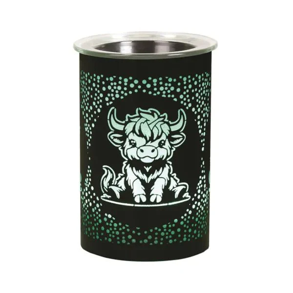Highland Cow LED Wax Melt Burner – Black - Image 5