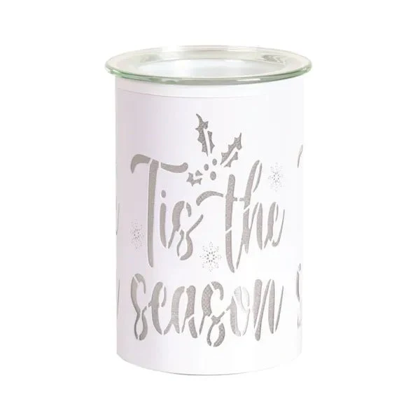LED Wax Melter Tis the Season White 12cm - Image 2