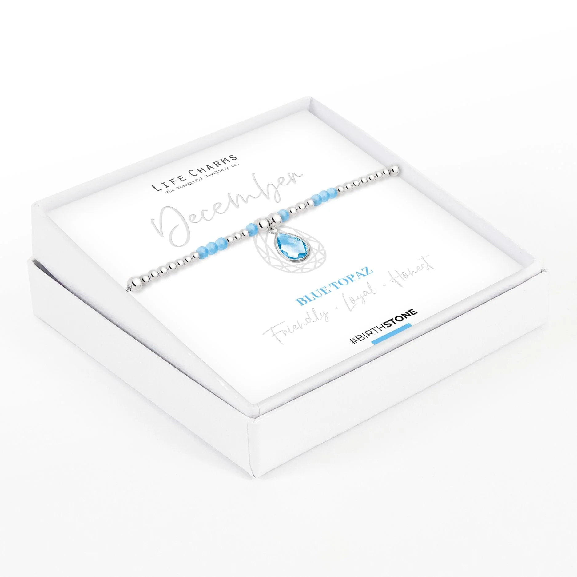 Life Charms Birthstone Bracelet - December - Image 2