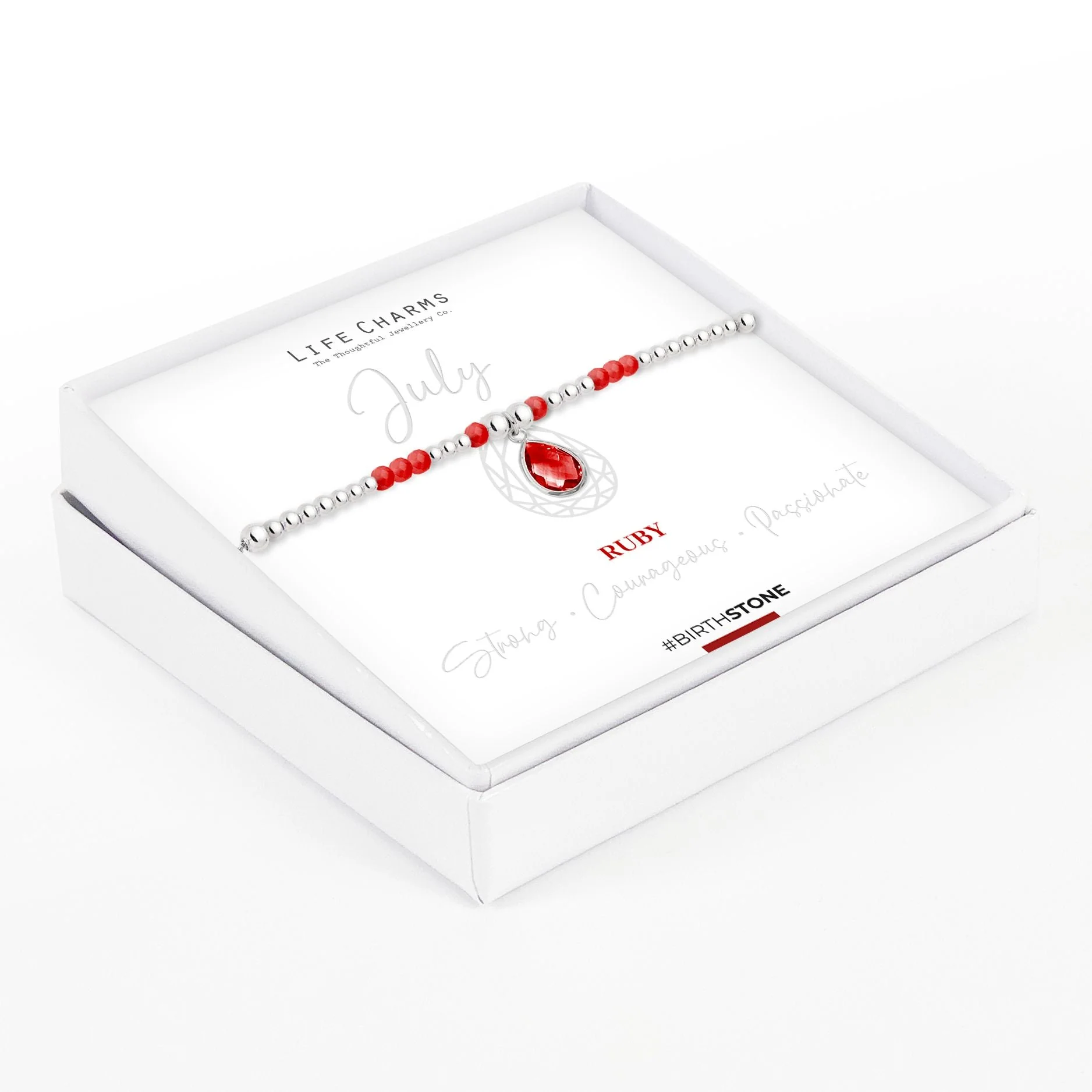 Life Charms Birthstone Bracelet - July - Image 2
